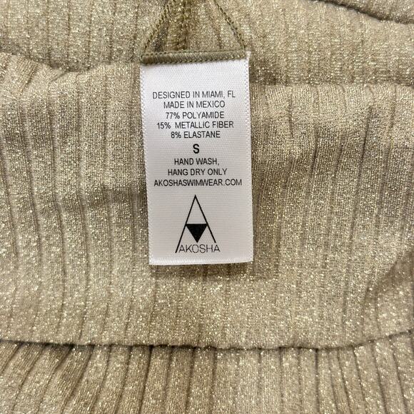 Akosha Swim Tan Isla Shimmer Pooka Shell Resortwear Vacation Festival Beach Pant - Picture 5 of 6